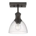 Hines - 1-Light Semi-Flush in Traditional style - 9.63 Inches high by 6.88 Inches wide - 925579